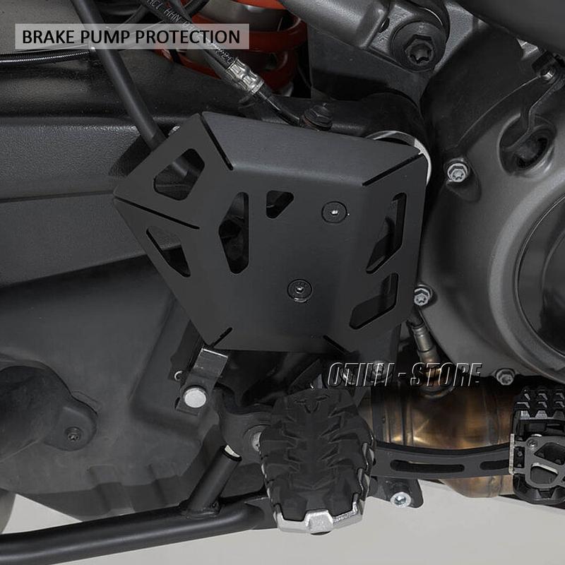 New Left Heel Protective Cover Guard For Pan America 1250 2021 2022 Brake pump protection Black Accessories PAN AMERICA PA1250