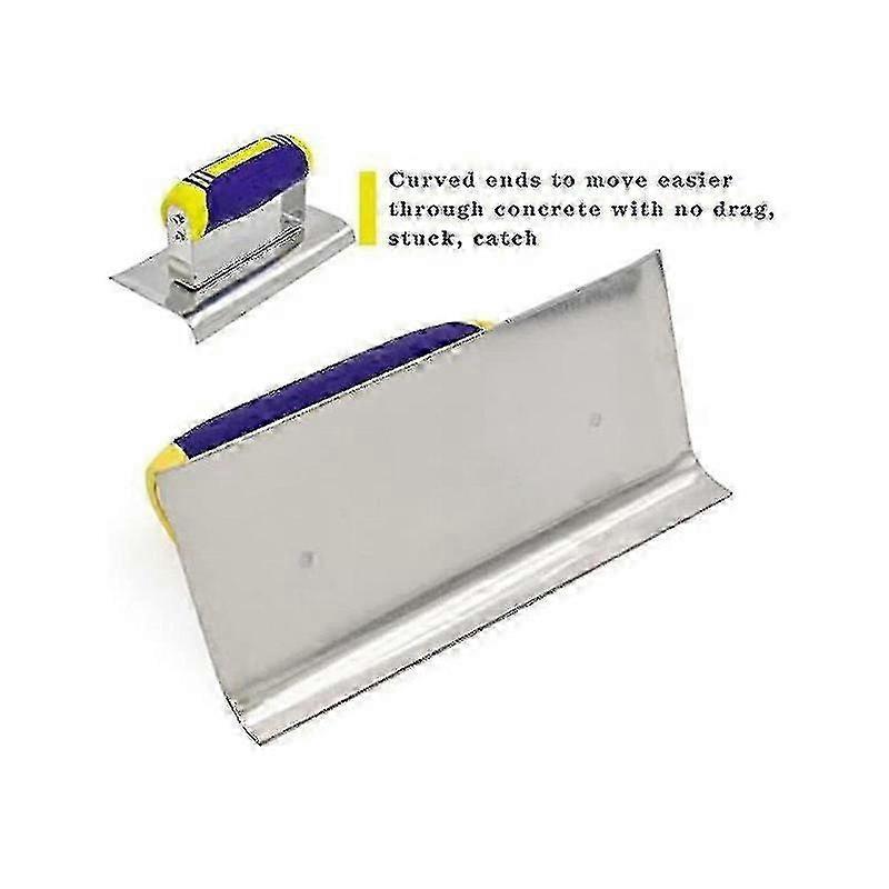 Stainless Steel Concrete Hand Edger And Groover Tools Set Plaster Stucco Cement Finishing Kit