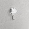 3 PCS Durable Suction Cup Hook Silver Robe Hook Convenient Towel Rack  Flat Smooth Surface
