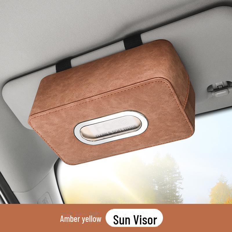 Симпатичная замшевая автомобильная коробка для салфеток: Автомобильный аксессуар Q1P, который позволит хранить салфетки под рукой и придаст стильный вид вашему автомобилю.