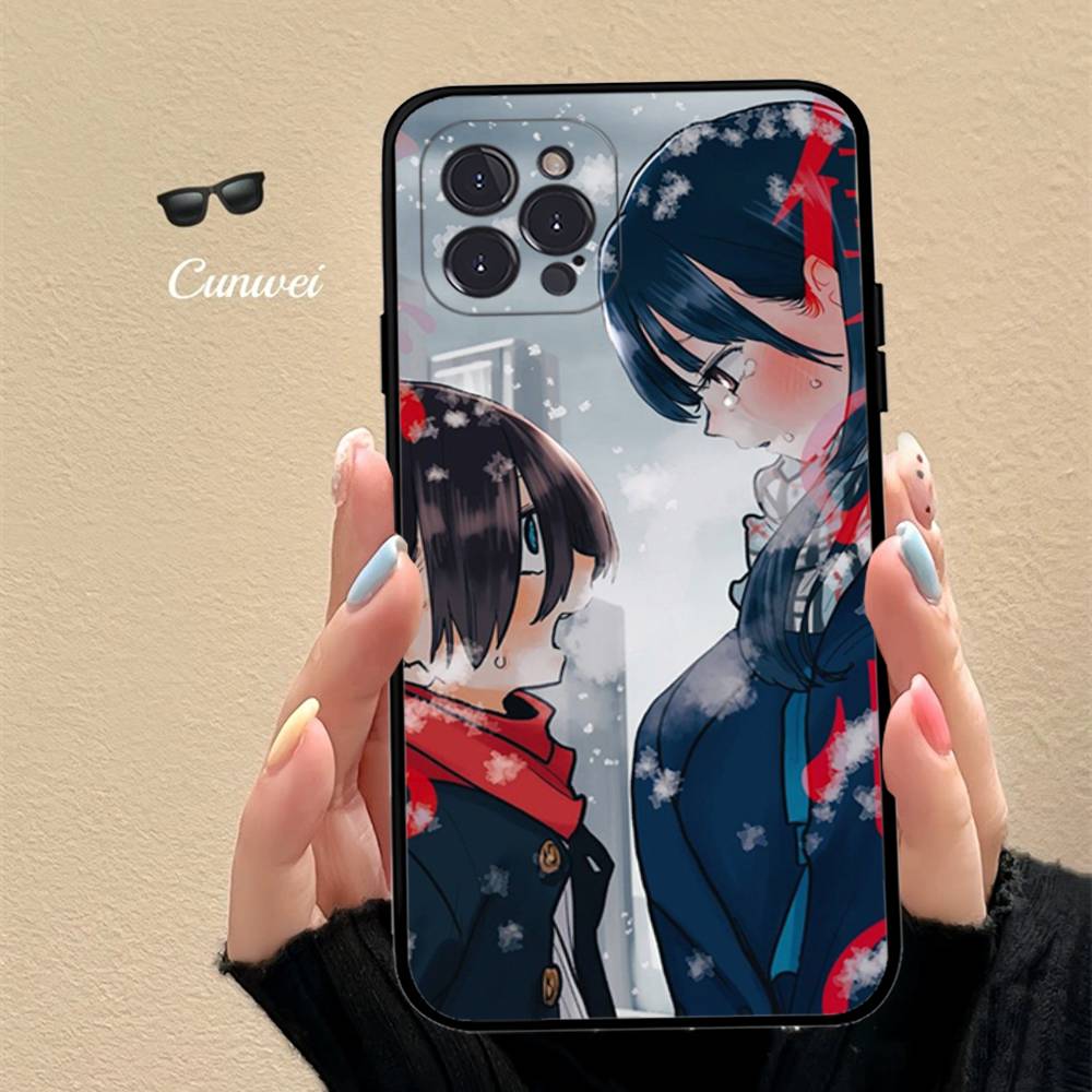 Популярное аниме «Опасности в моем сердце» Чехол для телефона Для iPhone 17 16 15 14 13 12 11 Pro Max Plus Mini Силиконовый Черный Чехол
