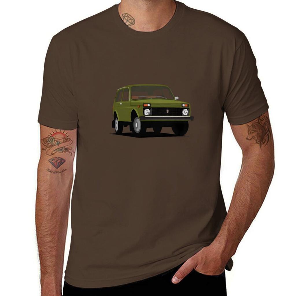 Lada Niva t Футболка футболки графические футболки тяжелый хлопок быстросохнущая милая одежда смешные футболки для Унисекс