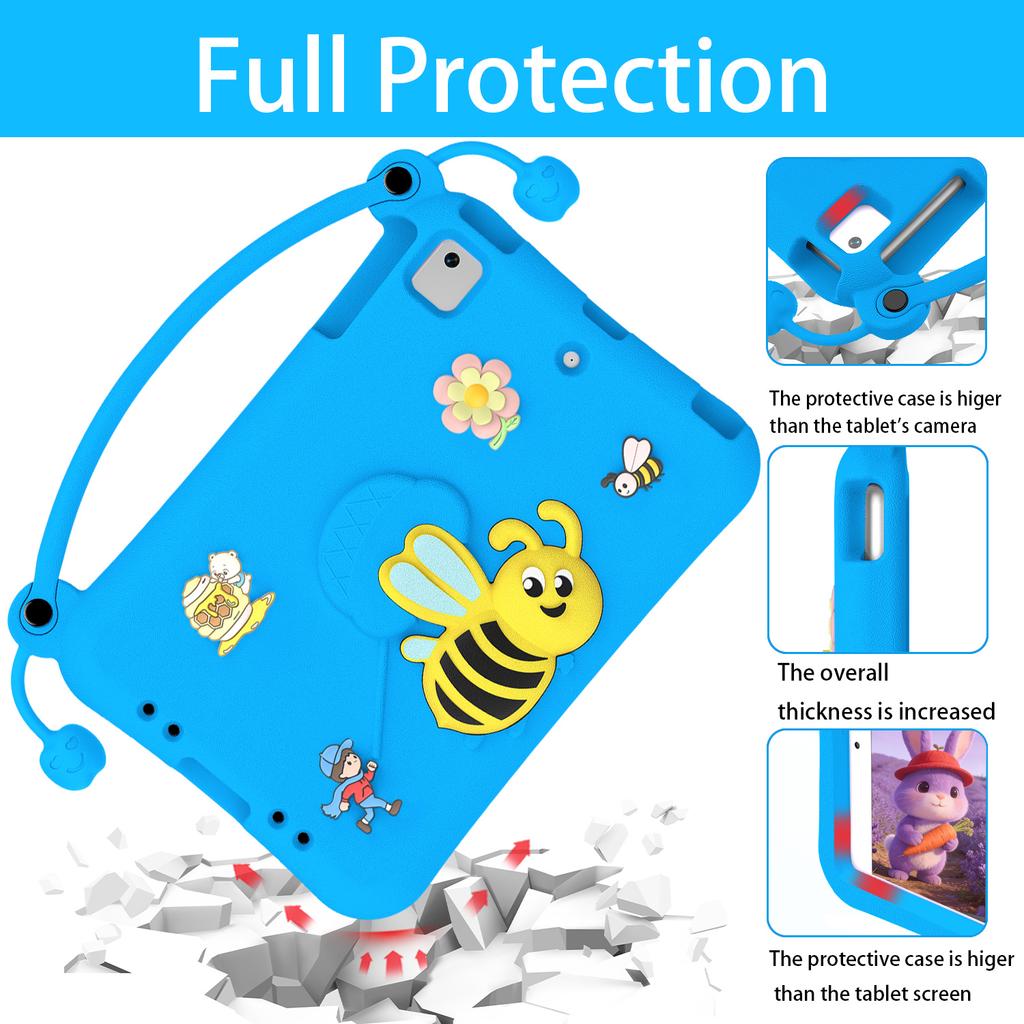 EVA Case For iPad mini (2019) 7.9 inch / mini 4 / mini 3 / Mini 2 / Mini Bee Style Kickstand Tablet Cover with Carry Handle