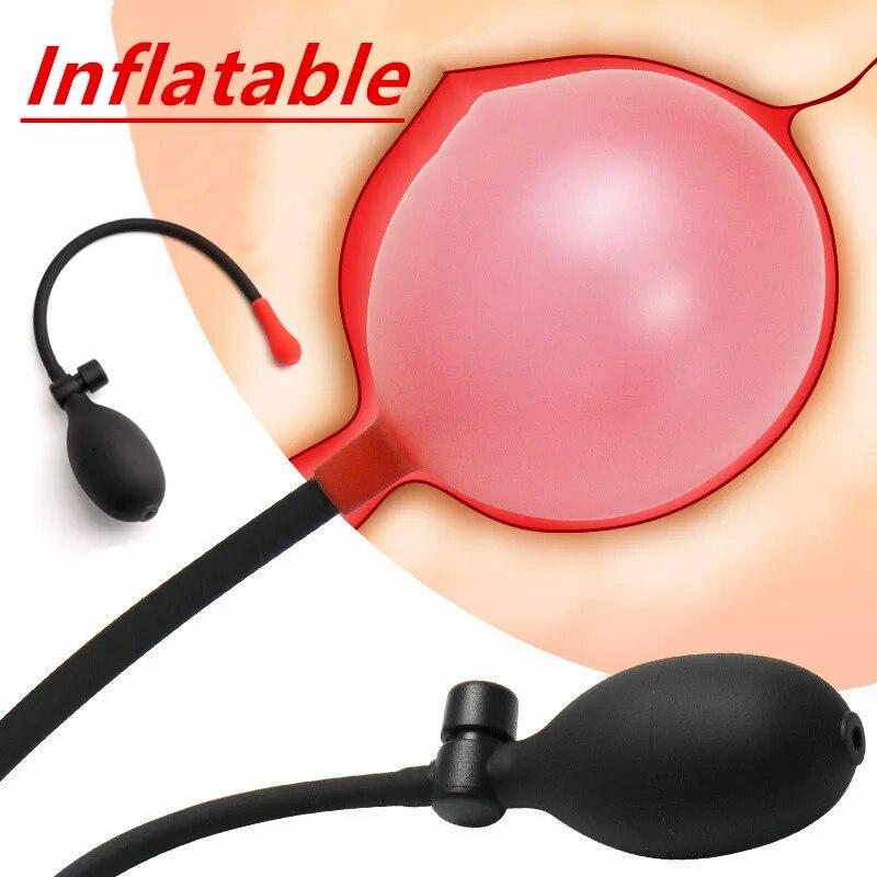 New Inflatable Anal Butt Plug Expandable Dilator Prostate Massager Easy Insert Anus Extender Buttplug Sex Toys For Man Woman Gay