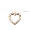 [P7638] - Designer Necklace 'Love' Rose Gold White - 10x9 Mm