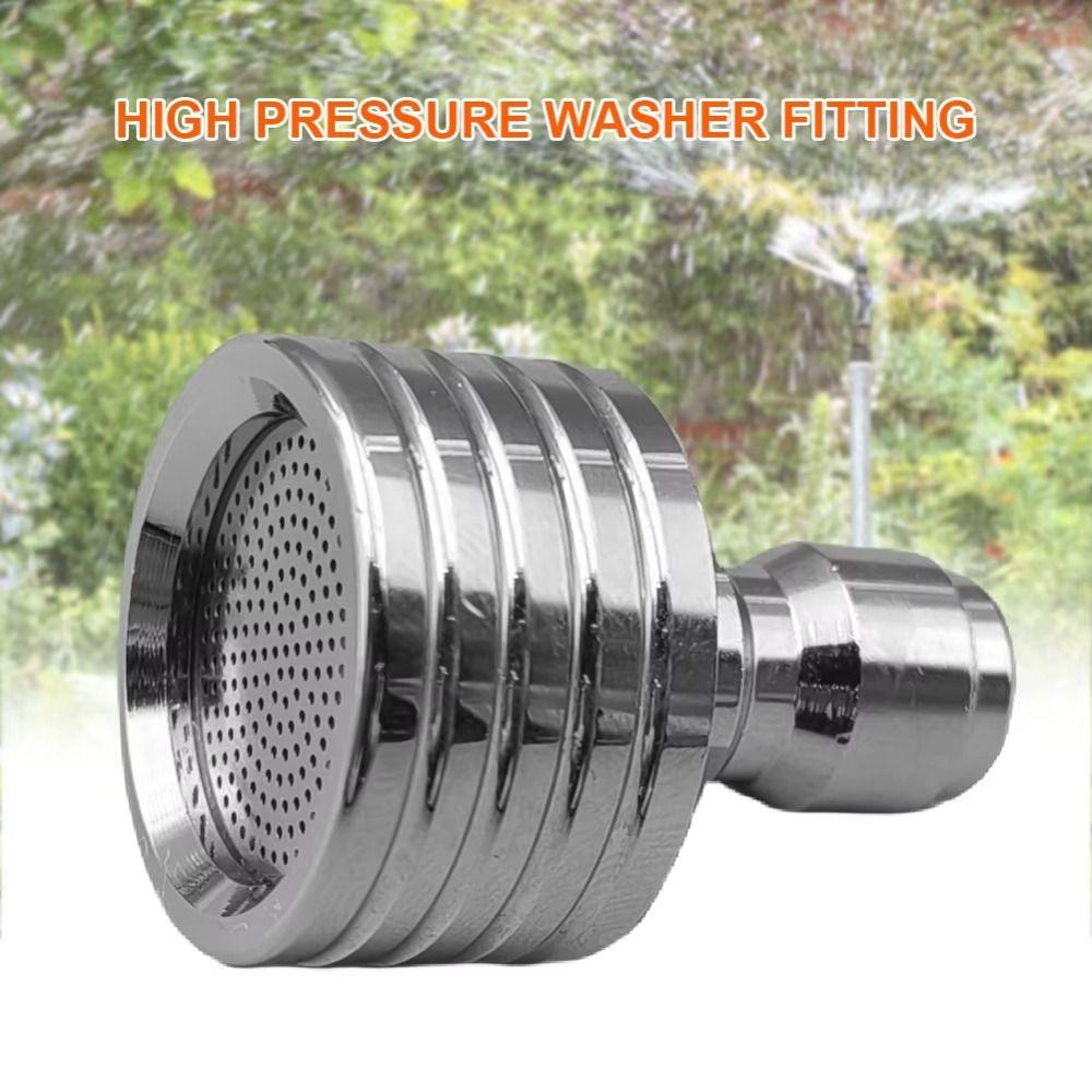 Power Washer Stainless Steel Water nozzle Quick Plug Metal Washing Nozzle Small Flower 0.3/0.4/0.5mm Shower Head Car Cleaning