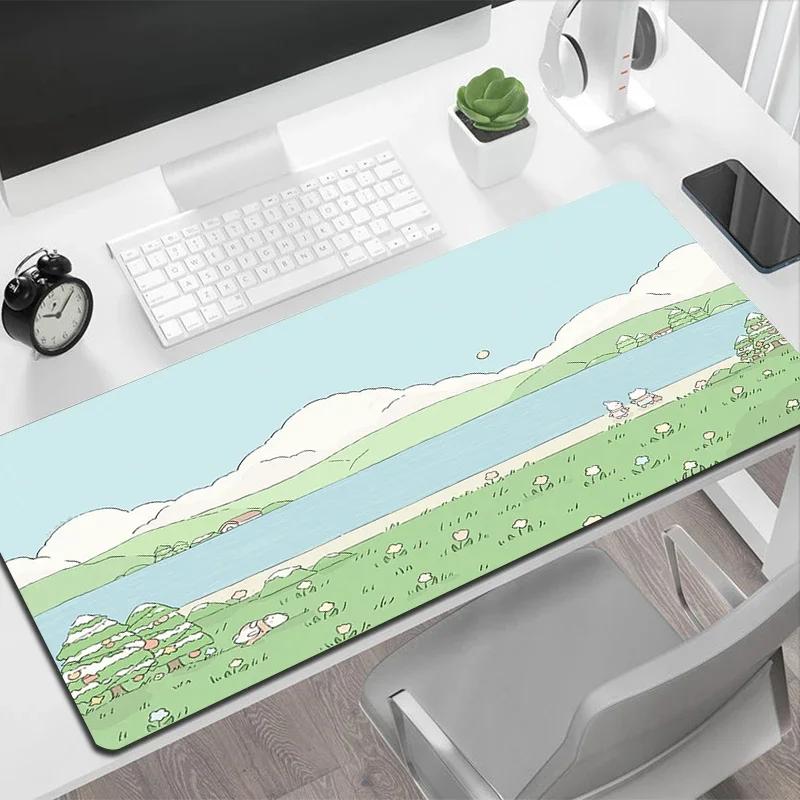 1pc Purple Lavender Large Mouse Pad Rubber NonSlip Pads Offices Accessories Laptop Keyboard Table Mat Deskpad Pc Xxl 400x800