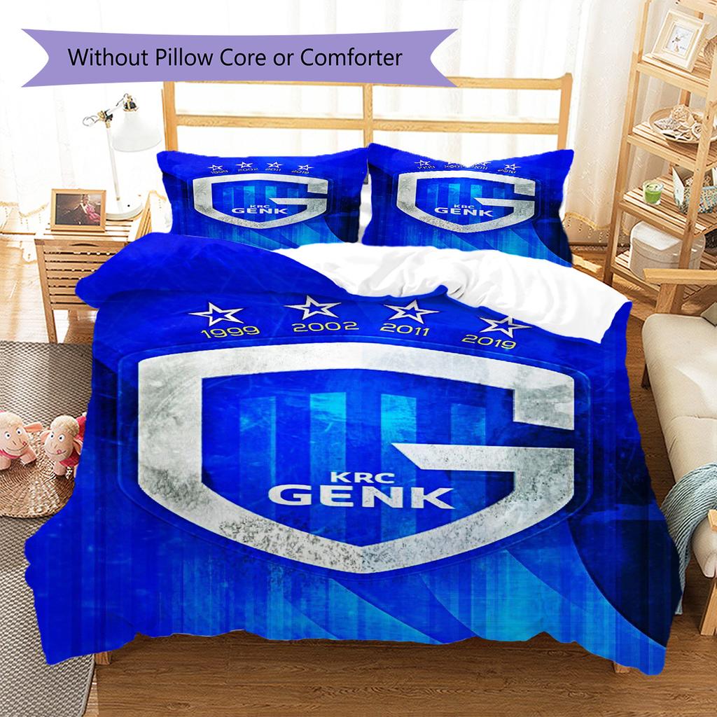 KRC Genk Pattern Bedding Set Quilt Cover Pillowcase Home Decor Gift (1 * duvet cover + 2 * pillowcase, without core)