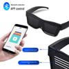 LED Bluetooth DIY Disco Glasses - Customizable Light-Up Shades for Nightclubs and Parties