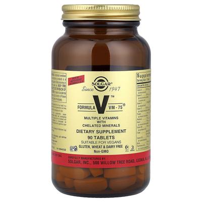 V™, Formula VM-75®, Multiple Vitamins with Chelated Minerals, 90 Tablets