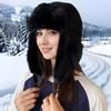 New Winter Suede Women's Thickened Ear Protectors Plush Cap Windshield Warm Cycling Skiing Cold Hat