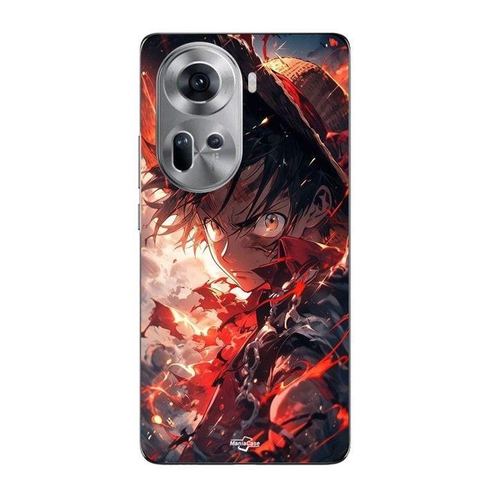 Coque Pour Oppo Reno 11 5g One piece Luffy énervé art manga Maniacase anime
