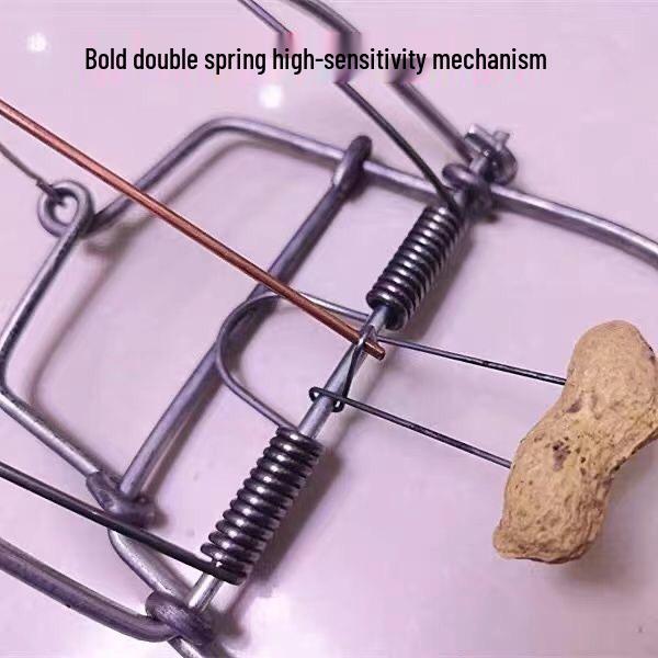 Автоматическая высокоэффективная железная мышеловка с мощным зажимом и сильным захватом для мышей и крыс