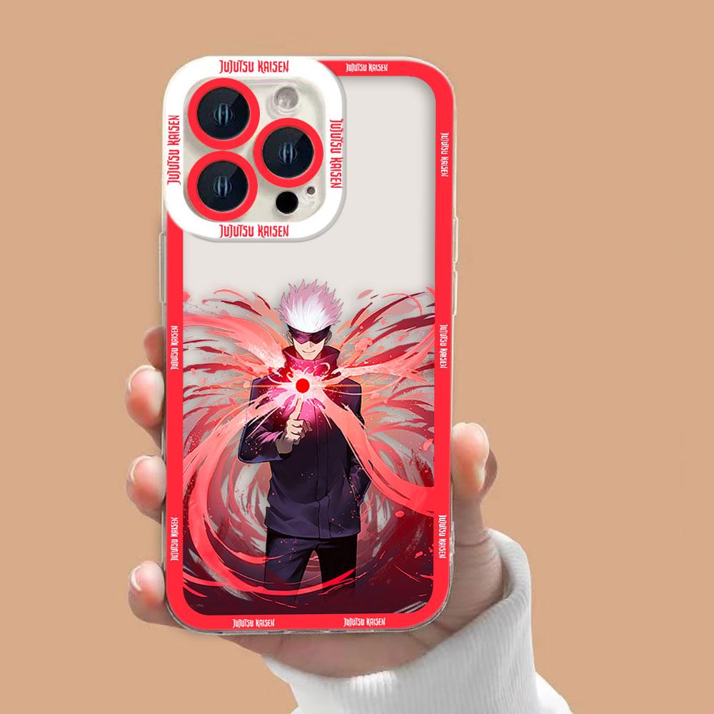 Сукуна Годжо J-Jujutsu Kaisen Прозрачный чехол для телефона для Samsung Galaxy S26 S25 S24 S23 S22 S21 S20 FE PLUS ULTRA EDGE ТПУ Чехол-оболочка