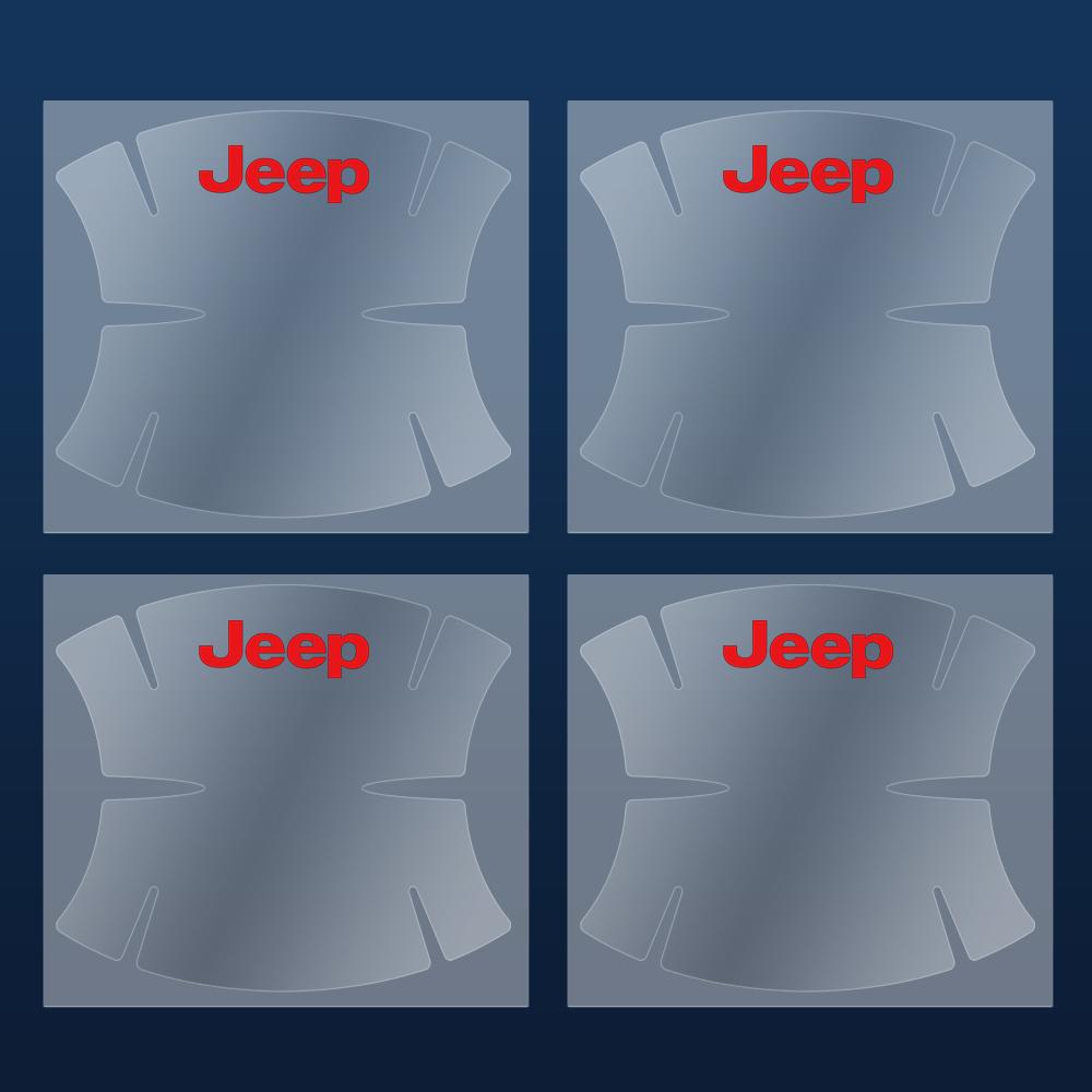 4/8pcs Transparent Car Door Handle Bowl Stickers Anti-scratch Protection For Jeep Renegade Wrangler jk Compass Grand Cherokee AKO1