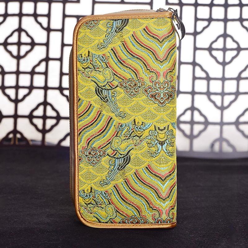 Китайский характерный подарок: Кошелек Yunjin, этническая вышивка ручной работы, подарок на день рождения для матери, праздничный подарок, женский кошелек