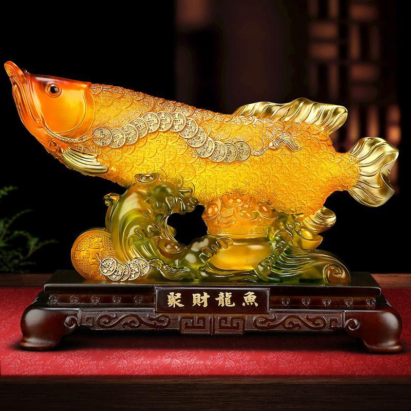 Китайский стиль Zhaocai Lucky's Ежегодный излишек золотых рыбок Украшение офиса, гостиной, подарок на открытие новоселья