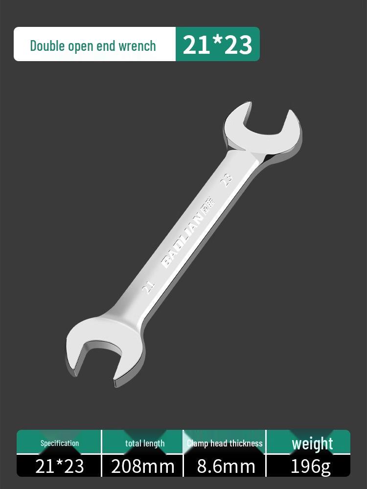 Набор двухсторонних рожковых ключей - Полированная поверхность, Маленький набор инструментов для дома, Помощник для гаек 8-10 мм