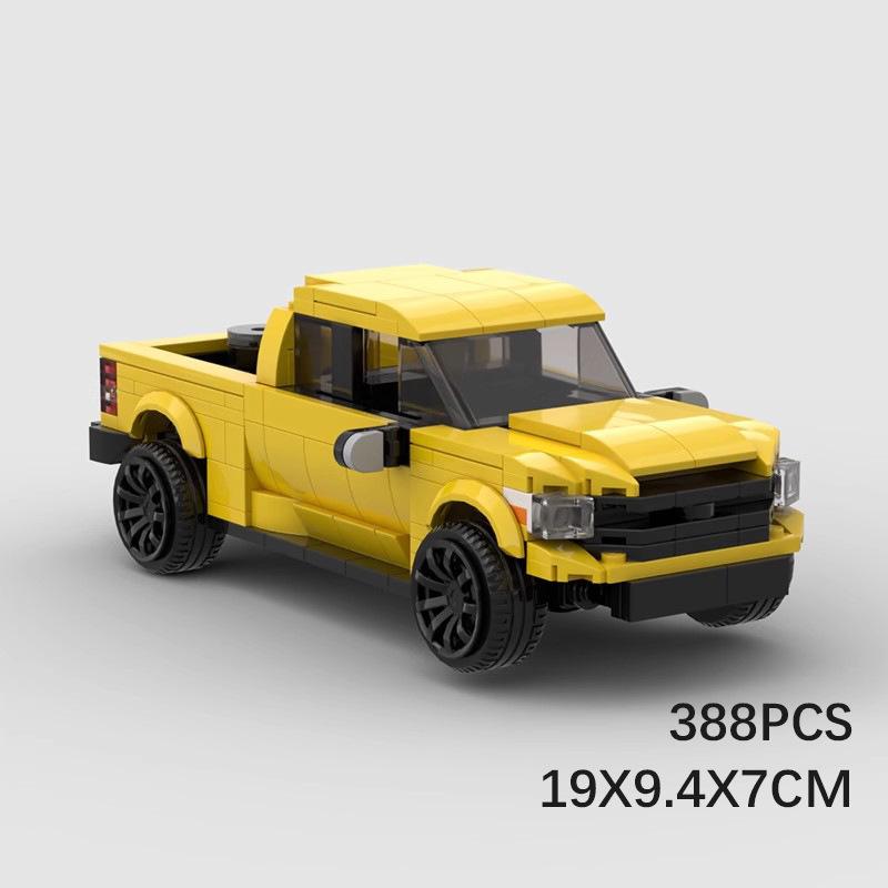 Модель MOC 8-широкая Скоростной Внедорожный Пикап 4x4 Игрушка из Мелких Строительных Блоков
