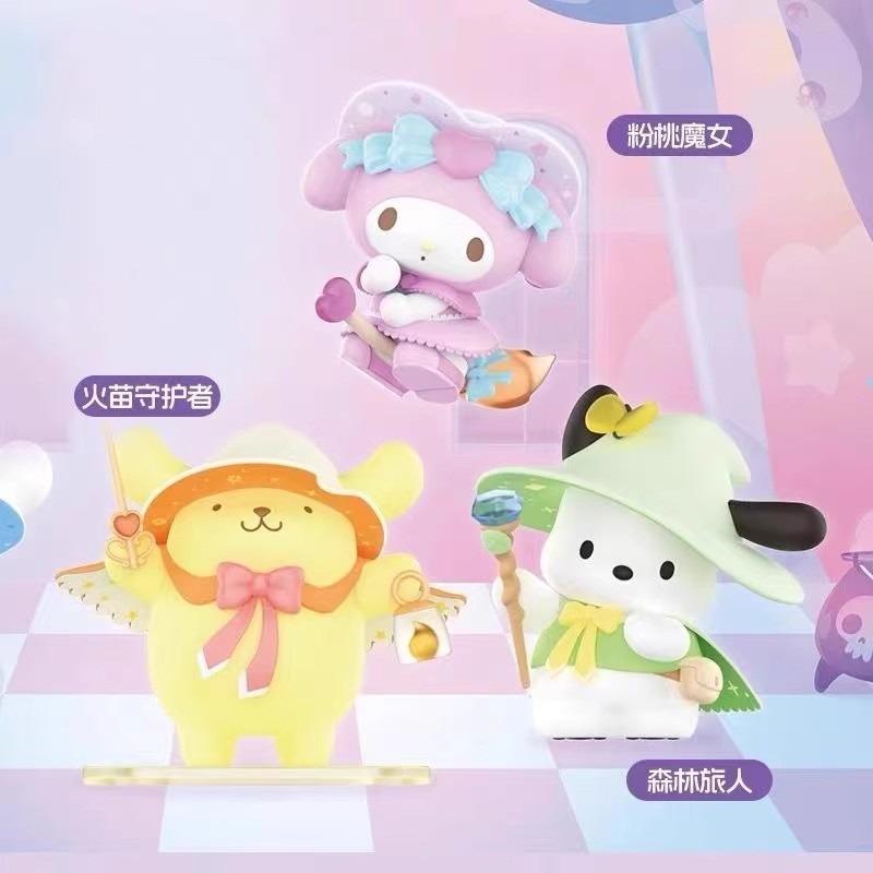 Sanrio Блайндбокс Мультяшная Куроми Кукла Счастливое Гадание Аниме Серия Фигурка Модель Кукла Детская Игрушка Настольный Декор Подарок на День Рождения