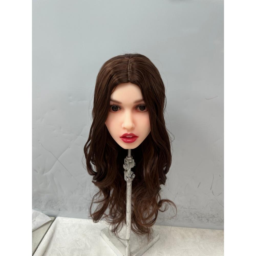 Голова секс-куклы для взрослых Изысканный макияж TPE Мягкая резиновая голова Вылепленная с ртом Оральный секс Мужская секс-игрушка