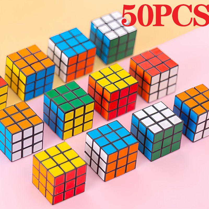 3 см Мини Кубик Рубика Детские Образовательные Игрушки Приз для Детского Сада Подарки на День Рождения Ребенка Наполнители для Пакетов с Сюрпризами Пиньята Игрушки Кубик Рубика