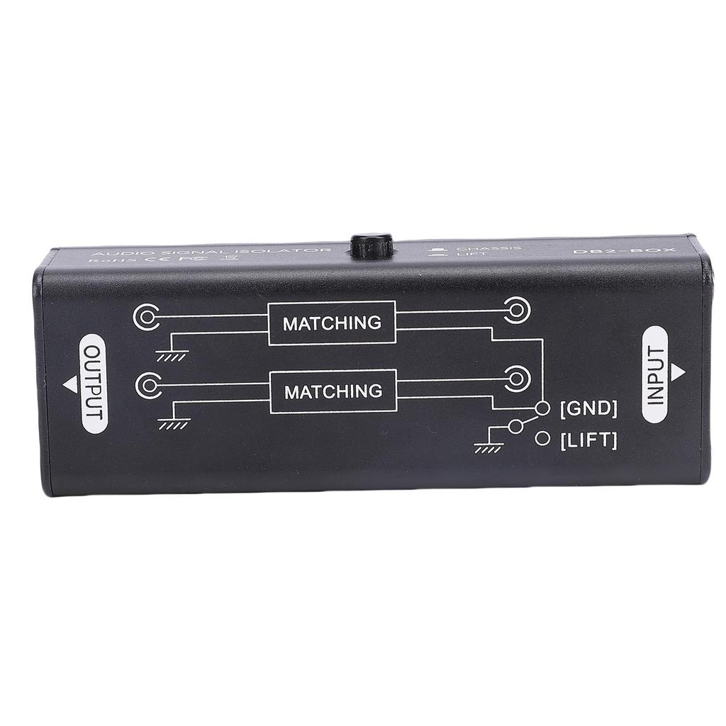 Audio Signal Isolator Passive Hum Eliminator Precise Isolation 3.5mm Interface Audio Noise Filter for Concert Studio