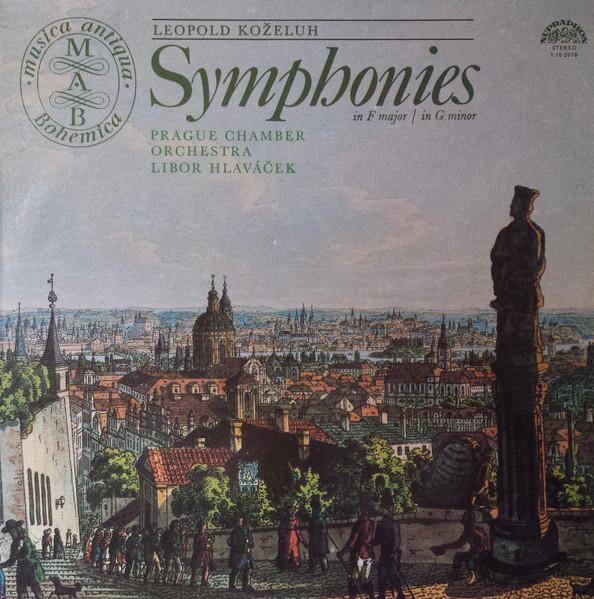 Виниловая пластинка LEOPOLD KOELUH PRAGUE CHAMBER OR Симфонии F-мажор g-минор 1102078 Supraphon 1977 Чехословакия Классика Б/у