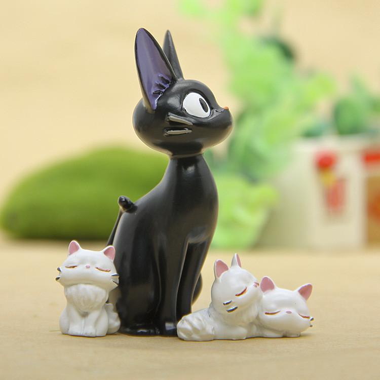 Resin Black Cat Mini Ornament With Handcrafted Style For Friendship And Gifts