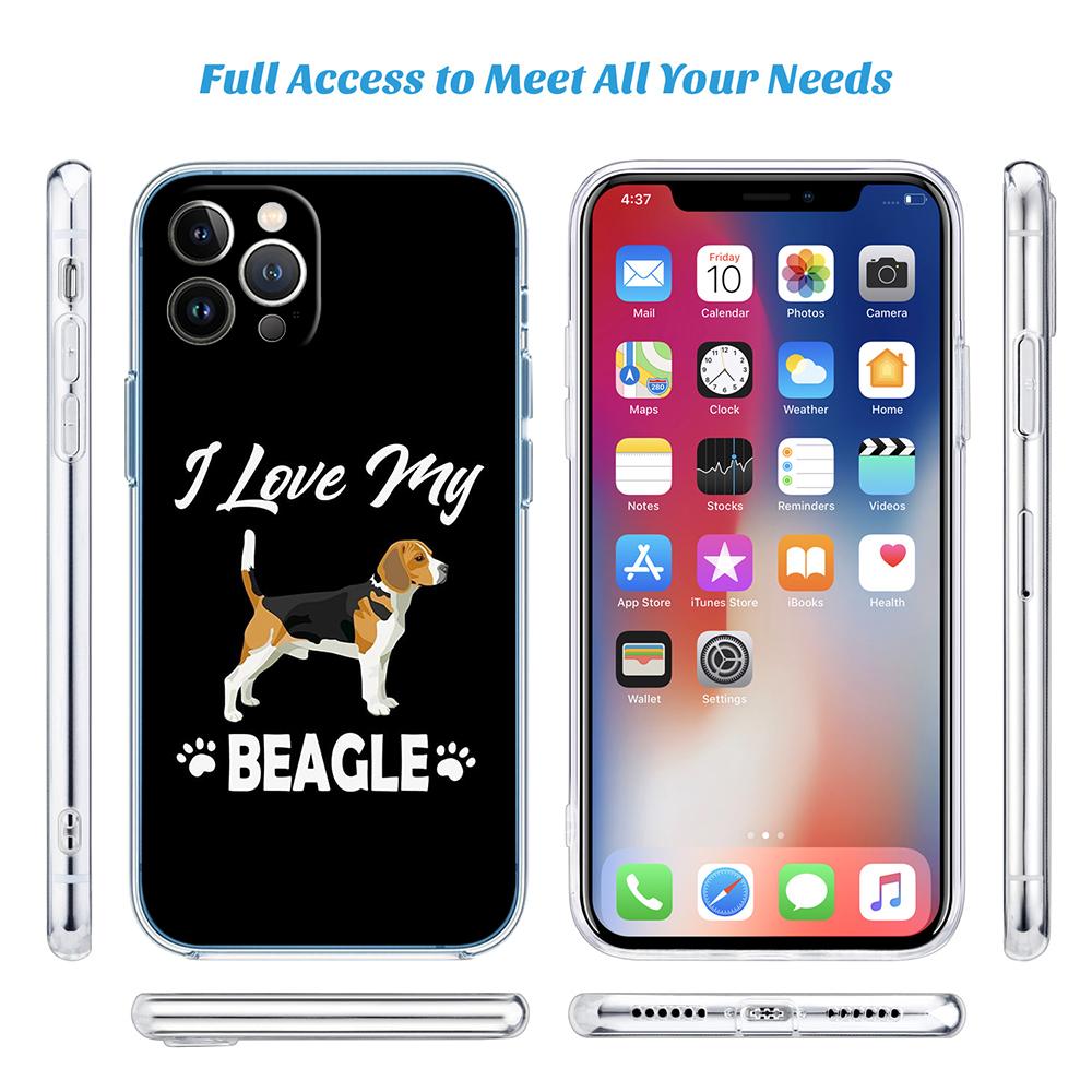 LO14 Beagle Dog Phone Case for Motorola Moto G10 G20 G30 G31 G32 G34 G35 G41 G42 G50 G51 G52 G55 G60 G60S G62 G71 G72 G75
