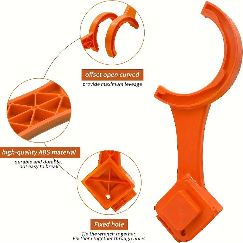 Ключ, универсальный инструмент для фитингов сливного шланга RV, подходит для большинства 3-дюймовых и 4-дюймовых заглушек слива RV с наружной/внутренней резьбой