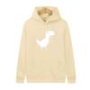 Fun Dinosaur Print Men New Spring Autumn Leisure Comfortable Unisex Hooded Sports Shirt Slow Running Street Leisure Pullover