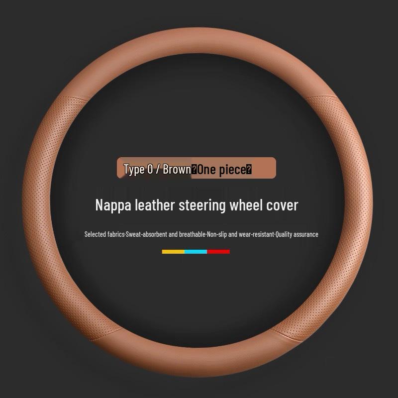 Genuine Leather Steering Wheel Cover for 2024 Z9gt & 2025 Denza D9 (N7/N8) Car Accessories