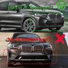 Front Bumper Splitter Lip Spoiler Diffuser Guard Body Kits For BMW X3 G01 X4 G02 IX3 G08 20d 30i 30d M40i M40d M-Sport 2022-2024