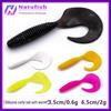 Silicone Ribbed Curly Tail Soft Bait – 15 Piece Bag