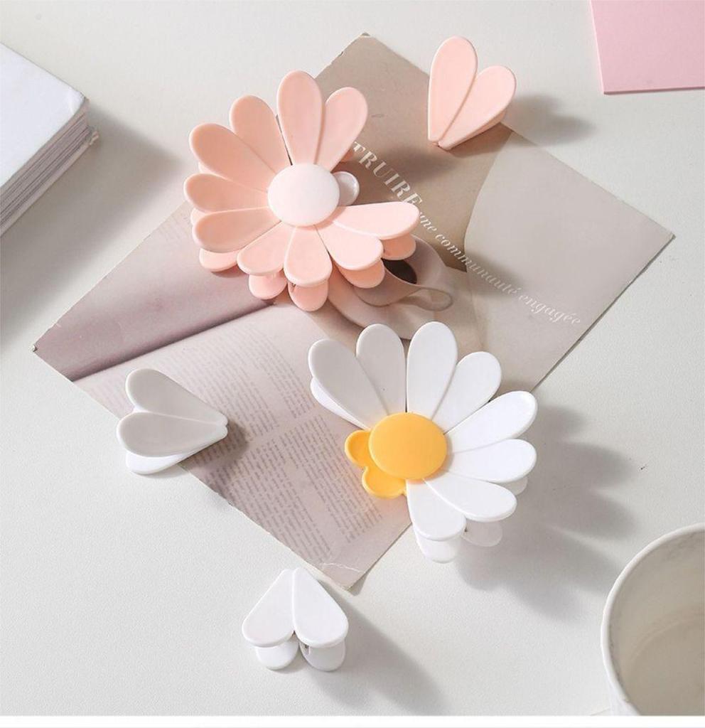 Magnetic Daisy Detachable Sealing Clip, Kitchen Refrigerator Sticker, Office File Classification Clip, Snack Bag Sealing Clip