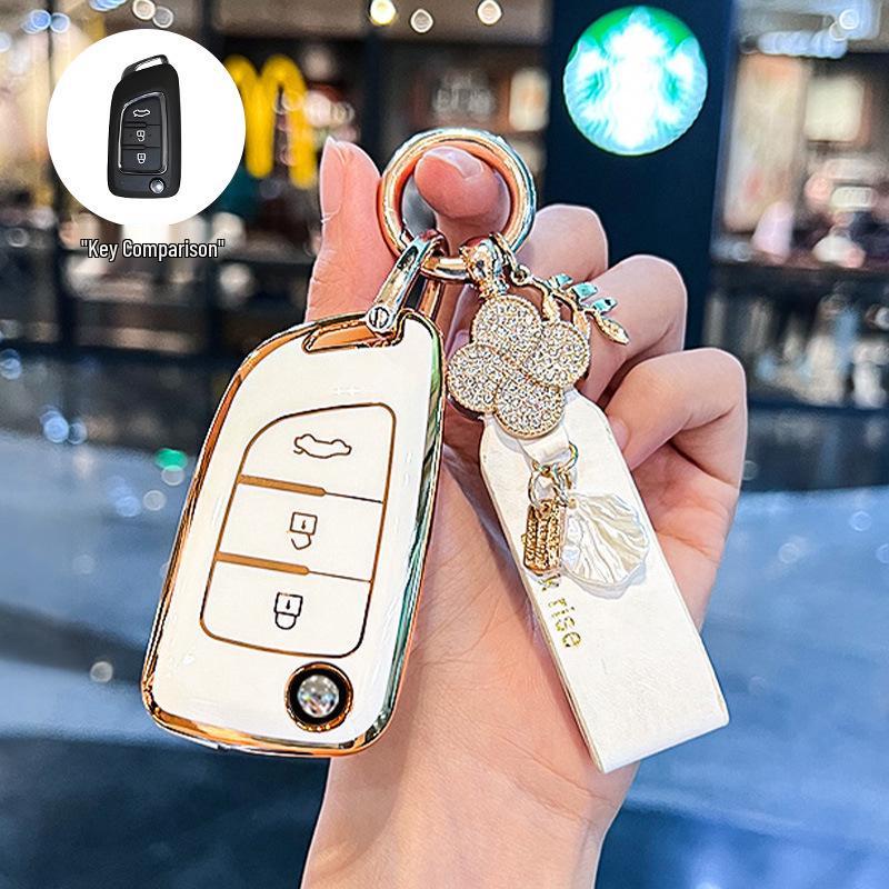 Stylish Key Case for Dongfeng Fengshen AX7, AX3, AX4, AX5, Fengdu MX5, A30 Car Models