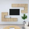 VidaXL Wall-mounted TV Cabinet Sonoma Oak Engineered Wood 3114584