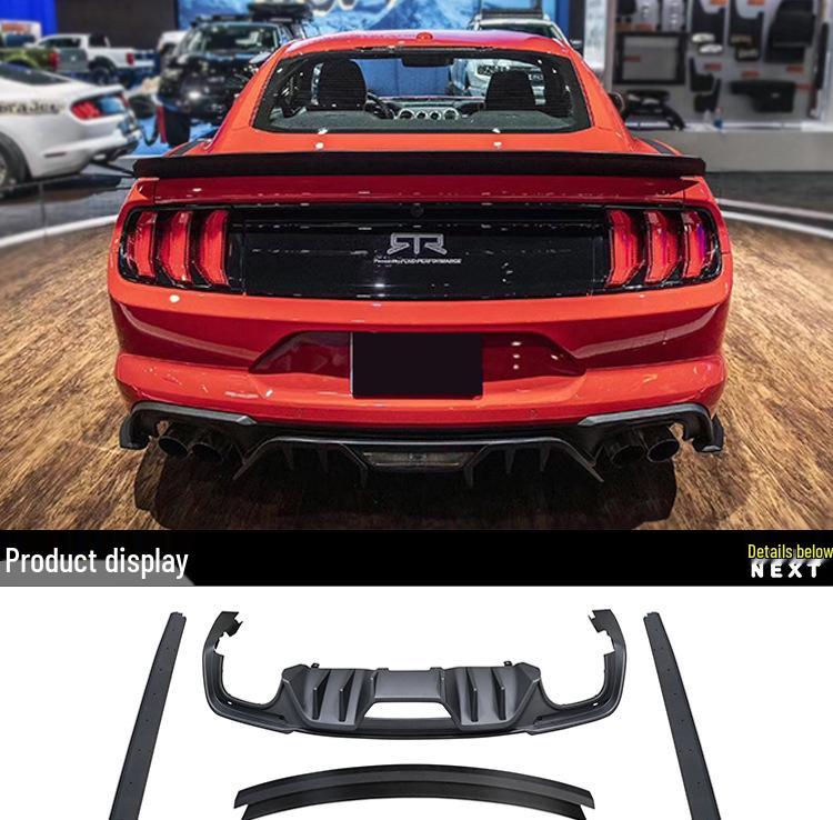Комплект обвеса Ford Mustang в стиле RTR: Передний сплиттер, Пороги, Задний диффузор, Спойлер и Антикрыло