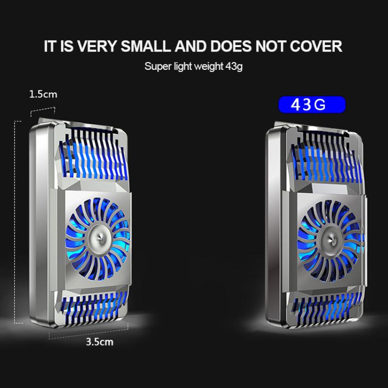Воздушный охладитель мобильного телефона Быстрый радиатор для охлаждающего вентилятора смартфона Android IOS