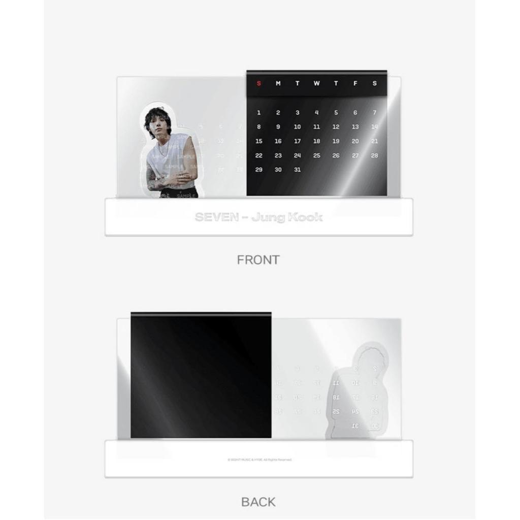 BTS Акриловый календарь-подставка Jungkook SEVEN