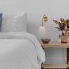 Golden wall mounted LED reading lamp bendable gooseneck press switch bedside lamp 3000K warm light bedroom decorative wall lamp