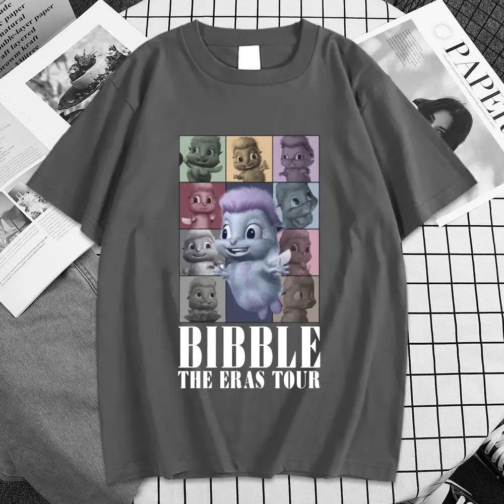 Милая футболка Bibble The Eras Tour, унисекс, женские эстетические футболки высокого качества, летние футболки большого размера с короткими рукавами, уличная одежда