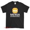 Новая футболка Mensa International с американским смешным логотипом, размер США S-XXL