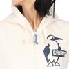 Hooded Sweatshirt Booby Logo Zip Parka [Chums] Women's H/Natural×Navy