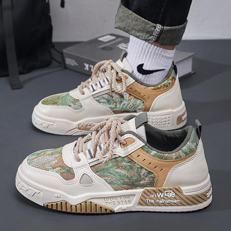 Designer Men Casual Shoes Spring Platform Sneakers for Men Lightweight Walking Shoes Trendy Male Jogging Vulcanized Shoes
