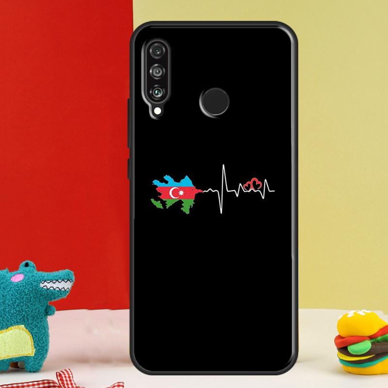 Флаг Азербайджана Для Huawei Nova 12i 12s 11i 5T 9 10 SE Y91 Y90 Y60 Y70 Y72 Y61 P60 Pro P20 P40 P30 Lite Чехол