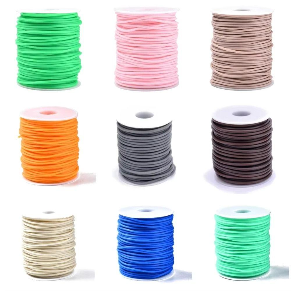 Round Shape Elastic Knitting Cord Transparent Hose Stretch Stitch Cord Necklace Making