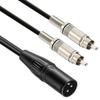 Luxferre XLR To RCA Converter Cable, XLR Male To RCA X2, XLR To 2 RCA Cable, 1m Dual RCA Male To XLR Cable, XLR To RCA Converter, Compatible with XLR