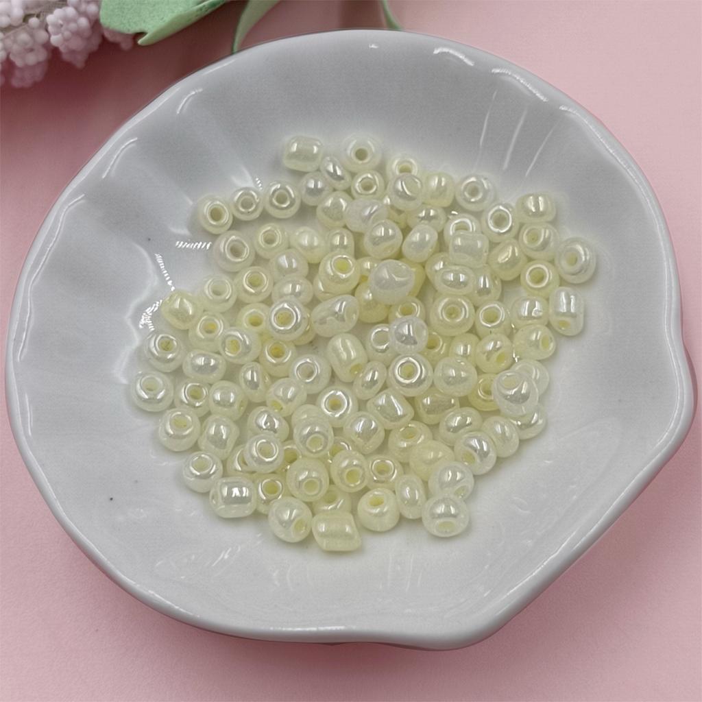 Home Party Supplies Czech Glass Seed Beads DIY Beads Round Hole Bead 100Pcs Bracelet Necklace Making Needlework Accessories Crafted Jewelry Making